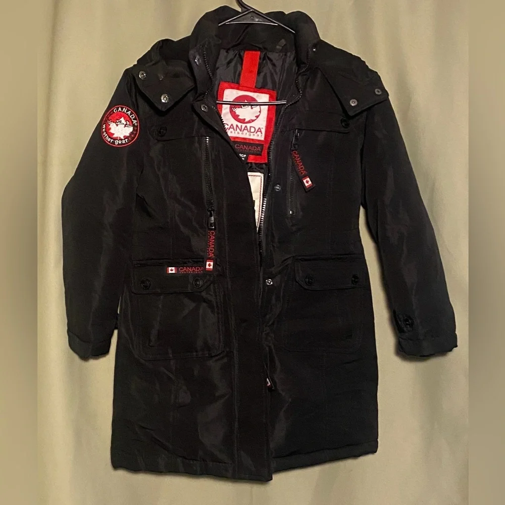 Canada Weather Gear Full Zip Outerwear Parka Winter Coat Jacket Size S 7/8